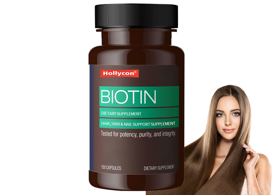 Beslenme Takviyesi Biotin Kapsülleri 130PCS Saç Derisi Tırnak Sağlığı