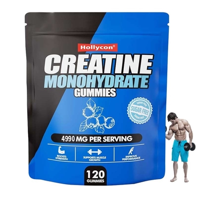 120 Gummies OEM Takviyeleri Özel Etiket Özel Aromalı Meyve Kreatine Gummies