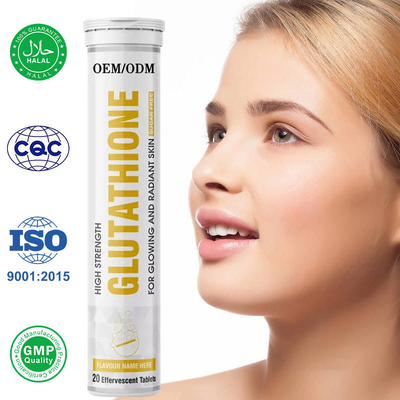 OEM Orijinal Glutatyon Tabletleri Beyazlatıcı Glutatyon Efervesan Tabletler