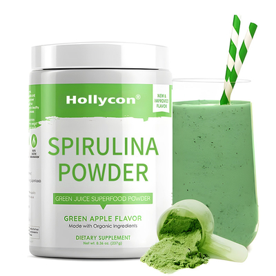 Spirulina Yeşil Su Süper Yiyecek Tozu Yetişkinler İçin Organik Klorella Takviyesi