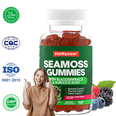 İrlanda Denizi Moose Gummies 1000mg Mesane Yıkımı Denizi Moose Gummies Digestif Destek için