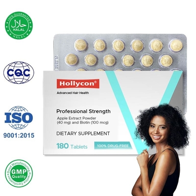 Saç Gelişimi Takviyesi Saç dökülmesini önlemek için 100mcg Biotin Saç Gelişimi Tabletleri