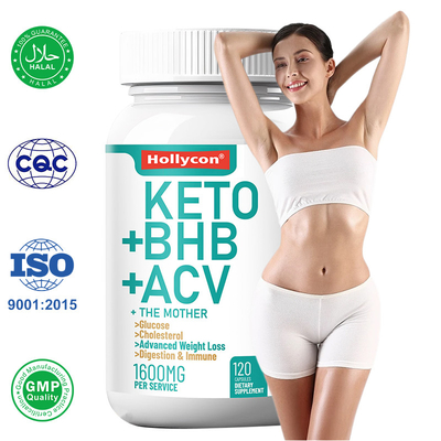 Keto ACV BHB Kapsülleri Metabolik Kilo Vermeyi Artırmak Doğal Ağırlık Kaldırma Kapsülleri