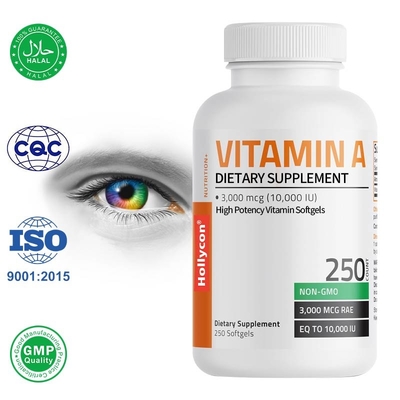 Bağışıklık sistemi ve sağlıklı büyüme için özelleştirilmiş yüksek güçlü A vitamini yumuşak jetleri