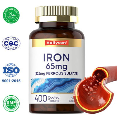 OEM Demir Tabletleri Demir Demir Sülfat 365mg Kırmızı Kan Hücreleri Üretimi İçin