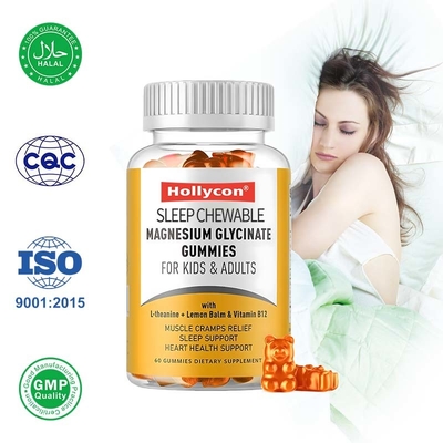 Magnezyum Glisinat Gummies Uyku Destek ve Kas Rahatlatma Takviyesi