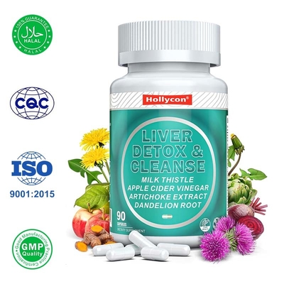 Bitkisel Karaciğer Detox Kapsülleri Karaciğer Sağlığı İçin Yağlı Karaciğeri Düzenler