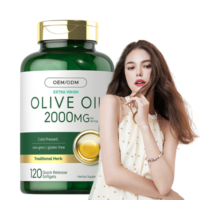 Genel Sağlık İçin Zeytinyağı Takviyesi Ekstraj Bakire Zeytinyağı Softgels