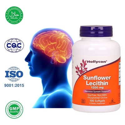 Fabrika Güneşböceği Lecithin Softgels Sinir Sistemi Sağlığını ve Hücresel Fonksiyonu Destekler