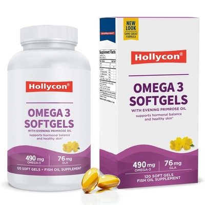 Omega3 Yumuşak Kapsülleri Sağlıklı Cilt için Hormonal Denge Optimal Sağlık