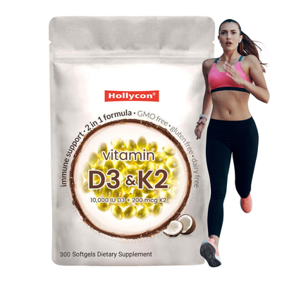 Tedarikçi Vitamin D3 K2 Takviyesi Softgel Destek Kalsiyum Absorpsiyon Kemik Sağlığı