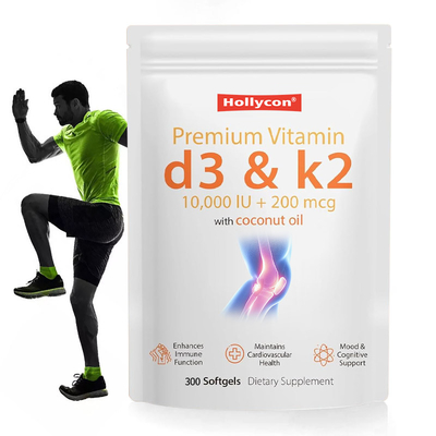 Fabrika Vitamin D3K2 Yumuşak Geller Bağışıklık Fonksiyonunu ve Kardiyovasküler Sağlığı Artırır