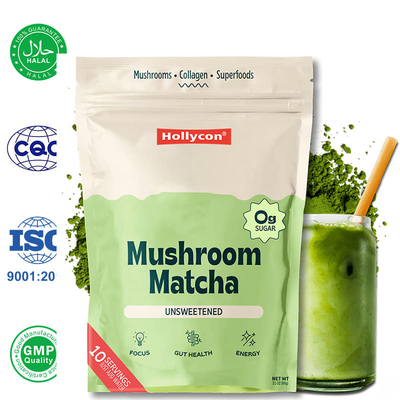 Fabrika Organik Mantar Matcha Tozu Destek Odak Enerji Sindirim Sağlık