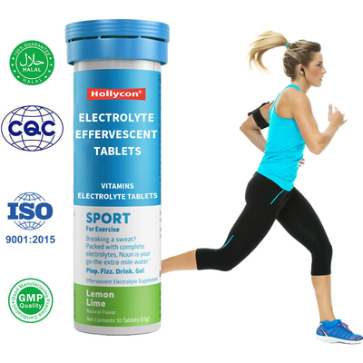 Özel Etiket Vitaminler Elektrolit Tabletler Enerji artırır ve hidrasyonu korur
