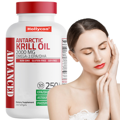 Genel Sağlığı Desteklemek İçin Antarktik Krill Yağı 2000mg Antarktik Krill Yağı Softgels