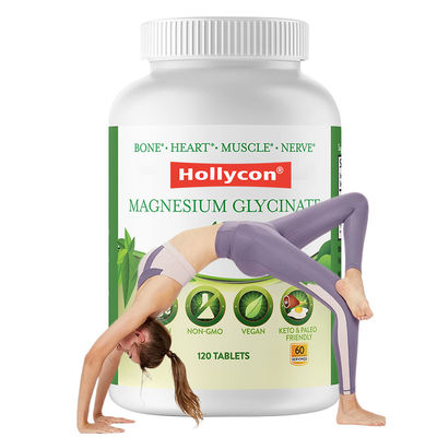 Magnezyum Glisinat Tabletleri Kemik Destek için Elemental Magnezyum Takviyesi