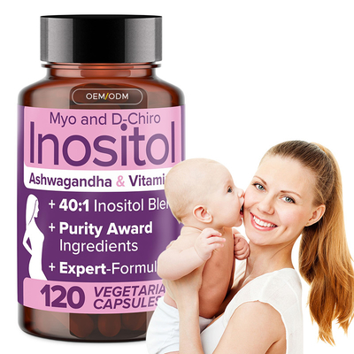 OEM Myo- Inositol ve D- Chiro Kadınlar İçin Inositol Takviyesi Inositol Kapsülleri