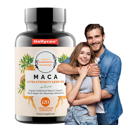 OEM Maca Kök Tozu Kapsülleri Hormonal Denge için 1500mg Maca Kök Kapsülleri