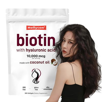 Biotin Takviyesi 10,000mcg Sağlıklı Saç ve Cilt İçin Biotin Yumuşak Jeli Biotin Yumuşak Jeli