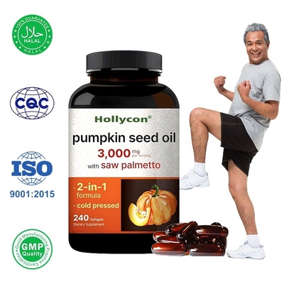 OEM Virgin Balkabağı Tohumu Yağı Saw Palmetto Balkabağı Tohumu Yağı Softgels ile