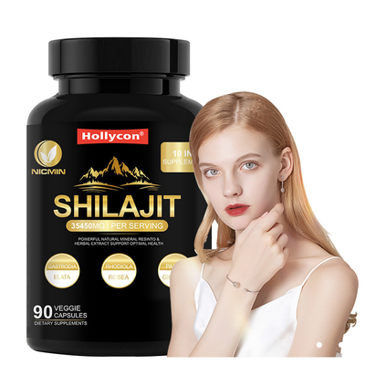 Bağışıklık Desteği İçin Saf Himalaya Organik Shilajit Takviyesi 25000mg Shilajit Kapsülleri