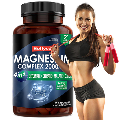OEM Magnezyum Glisinat Kompleks Kas Desteği Magnezyum Kapsülleri