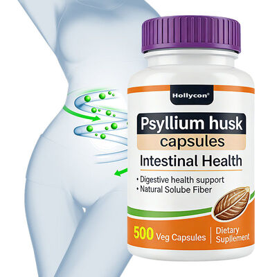 Yetişkin Psyllium Kabuğu Kapsülleri Sindirim Sağlığı ve Düzenlilik Desteği Glutensiz Diyet Takviyesi